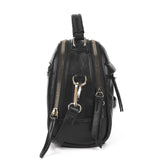 Ladies Handbag with Adjustable Strap, Two Large Compartments, Two Secondary Compartments, Zipper Closure, and Water-Resistant PU Material