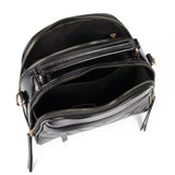 Ladies Handbag with Adjustable Strap, Two Large Compartments, Two Secondary Compartments, Zipper Closure, and Water-Resistant PU Material