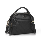 Ladies Handbag with Adjustable Strap, Two Large Compartments, Two Secondary Compartments, Zipper Closure, and Water-Resistant PU Material
