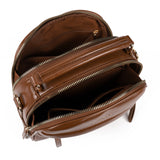 Ladies Handbag with Adjustable Strap, Two Large Compartments, Two Secondary Compartments, Zipper Closure, and Water-Resistant PU Material
