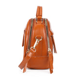 Ladies Handbag with Adjustable Strap, Two Large Compartments, Two Secondary Compartments, Zipper Closure, and Water-Resistant PU Material