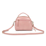 Ladies Handbag with Adjustable Strap, Two Large Compartments, Two Secondary Compartments, Zipper Closure, and Water-Resistant PU Material