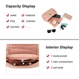 Women's Cross Body Bag - Stylish and Sophisticated Bag with Adjustable Strap, Fancy Chain, Magnetic Closure, 4 Compartments, Back Pocket with Zipper