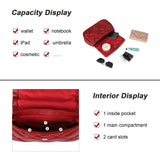Women's Cross Body Bag - Stylish and Sophisticated Bag with Adjustable Strap, Fancy Chain, Magnetic Closure, 4 Compartments, Back Pocket with Zipper