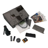 Fashion Patchwork Pendant Bag Set for Women - Stylish and Versatile Bags with Spacious Compartment, Twin Handles, and Elegant Design