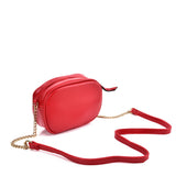 Chic V-Shaped Line Chain Handbag in Red and Purplish Red - Perfect for a Night Out or Special Occasions