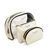 Transparent Saddle-Shaped Set of Bags for Stylish and Organized Travel