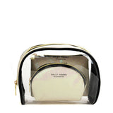 Transparent Saddle-Shaped Set of Bags for Stylish and Organized Travel