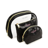 Transparent Saddle-Shaped Set of Bags for Stylish and Organized Travel