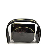 Transparent Saddle-Shaped Set of Bags for Stylish and Organized Travel