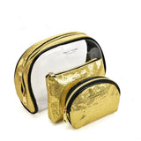 Transparent Saddle-Shaped Set of Bags for Stylish and Organized Travel