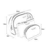 Transparent Saddle-Shaped Set of Bags for Stylish and Organized Travel