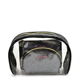 Transparent Saddle-Shaped Set of Bags for Stylish and Organized Travel