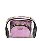 Transparent Saddle-Shaped Set of Bags for Stylish and Organized Travel