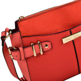 Stylish Handbag Set with Buckle Design for Women - Compact Size, Multiple Colors, and Adjustable Strap