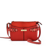 Stylish Handbag Set with Buckle Design for Women - Compact Size, Multiple Colors, and Adjustable Strap