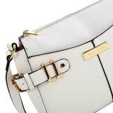 Stylish Handbag Set with Buckle Design for Women - Compact Size, Multiple Colors, and Adjustable Strap