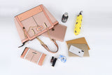 Ladies New Fashion Color Matching Handbag & Purse Kit, Stylish & Chic, Made From High Quality PU