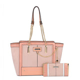 Ladies New Fashion Color Matching Handbag & Purse Kit, Stylish & Chic, Made From High Quality PU