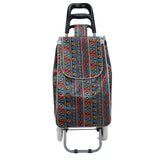 Shopping Trolley, Lightweight, Foldable & Portable, Large Capacity, Latest 2023 Model, Made From High Quality Oxford Fabric, Classic Patterns, 30L