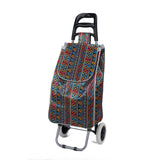 Shopping Trolley, Lightweight, Foldable & Portable, Large Capacity, Latest 2023 Model, Made From High Quality Oxford Fabric, Classic Patterns, 30L