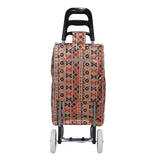 Shopping Trolley, Lightweight, Foldable & Portable, Large Capacity, Latest 2023 Model, Made From High Quality Oxford Fabric, Classic Patterns, 30L