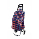 Shopping Trolley, Lightweight, Foldable & Portable, Large Capacity, Latest 2023 Model, Made From High Quality Oxford Fabric, Stylish Flower Pattern, 30L