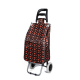 Shopping Trolley, Lightweight, Foldable & Portable, Large Capacity, Latest 2023 Model, Made From High Quality Oxford Fabric, Stylish Flower Pattern, 30L
