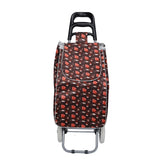 Shopping Trolley, Lightweight, Foldable & Portable, Large Capacity, Latest 2023 Model, Made From High Quality Oxford Fabric, Stylish Flower Pattern, 30L