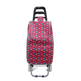 Shopping Trolley, Lightweight, Foldable & Portable, Large Capacity, Latest 2023 Model, Made From High Quality Oxford Fabric, Stylish Flower Pattern, 30L