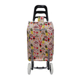 Shopping Trolley, Lightweight, Foldable & Portable, Large Capacity, Latest 2023 Model, Made From High Quality Oxford Fabric, Stylish Patterns, 30L