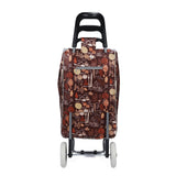 Shopping Trolley, Lightweight and Portable, Made From High Quality Oxford Fabric, Stylish Patterns, 30L