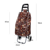 Shopping Trolley, Lightweight and Portable, Made From High Quality Oxford Fabric, Stylish Patterns, 30L