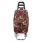 Shopping Trolley, Lightweight and Portable, Made From High Quality Oxford Fabric, Stylish Patterns, 30L