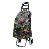Shopping Trolley, Lightweight and Portable, Made From High Quality Oxford Fabric, Stylish Patterns, 30L
