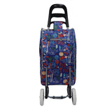 Shopping Trolley, Lightweight and Portable, Made From High Quality Oxford Fabric, Stylish Patterns, 30L
