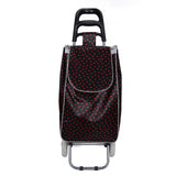 Shopping Trolley, Lightweight, Foldable & Portable, Latest 2023 Model, Large Capacity, Made From High Quality Oxford Fabric, Heart & Polka Dot Pattern, 30L
