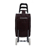 Shopping Trolley, Lightweight, Foldable & Portable, Latest 2023 Model, Large Capacity, Made From High Quality Oxford Fabric, Heart & Polka Dot Pattern, 30L