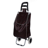 Shopping Trolley, Lightweight, Foldable & Portable, Latest 2023 Model, Large Capacity, Made From High Quality Oxford Fabric, Heart & Polka Dot Pattern, 30L
