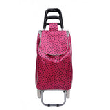 Shopping Trolley, Lightweight, Foldable & Portable, Latest 2023 Model, Large Capacity, Made From High Quality Oxford Fabric, Heart & Polka Dot Pattern, 30L