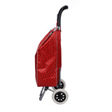 Shopping Trolley, Lightweight, Foldable & Portable, Latest 2023 Model, Large Capacity, Made From High Quality Oxford Fabric, Heart & Polka Dot Pattern, 30L