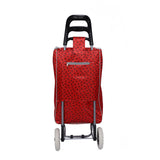 Shopping Trolley, Lightweight, Foldable & Portable, Latest 2023 Model, Large Capacity, Made From High Quality Oxford Fabric, Heart & Polka Dot Pattern, 30L