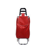 Shopping Trolley, Lightweight, Foldable & Portable, Latest 2023 Model, Large Capacity, Made From High Quality Oxford Fabric, Heart & Polka Dot Pattern, 30L
