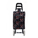 Shopping Trolley, Lightweight, Foldable & Portable, Large Capacity, Latest 2023 Model, Made From High Quality Oxford Fabric, Stylish Flower Pattern, 30L