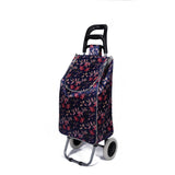 Shopping Trolley, Lightweight, Foldable & Portable, Large Capacity, Latest 2023 Model, Made From High Quality Oxford Fabric, Stylish Flower Pattern, 30L