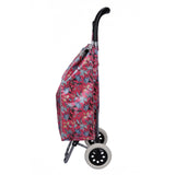 Shopping Trolley, Lightweight, Foldable & Portable, Large Capacity, Latest 2023 Model, Made From High Quality Oxford Fabric, Stylish Flower Pattern, 30L