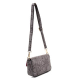 Chic Snakeskin Handbag with Adjustable Strap in Various Colors and Sizes - Perfect for Women on the Go