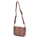 Chic Snakeskin Handbag with Adjustable Strap in Various Colors and Sizes - Perfect for Women on the Go