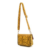 Chic Snakeskin Handbag with Adjustable Strap in Various Colors and Sizes - Perfect for Women on the Go