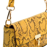 Chic Snakeskin Handbag with Adjustable Strap in Various Colors and Sizes - Perfect for Women on the Go